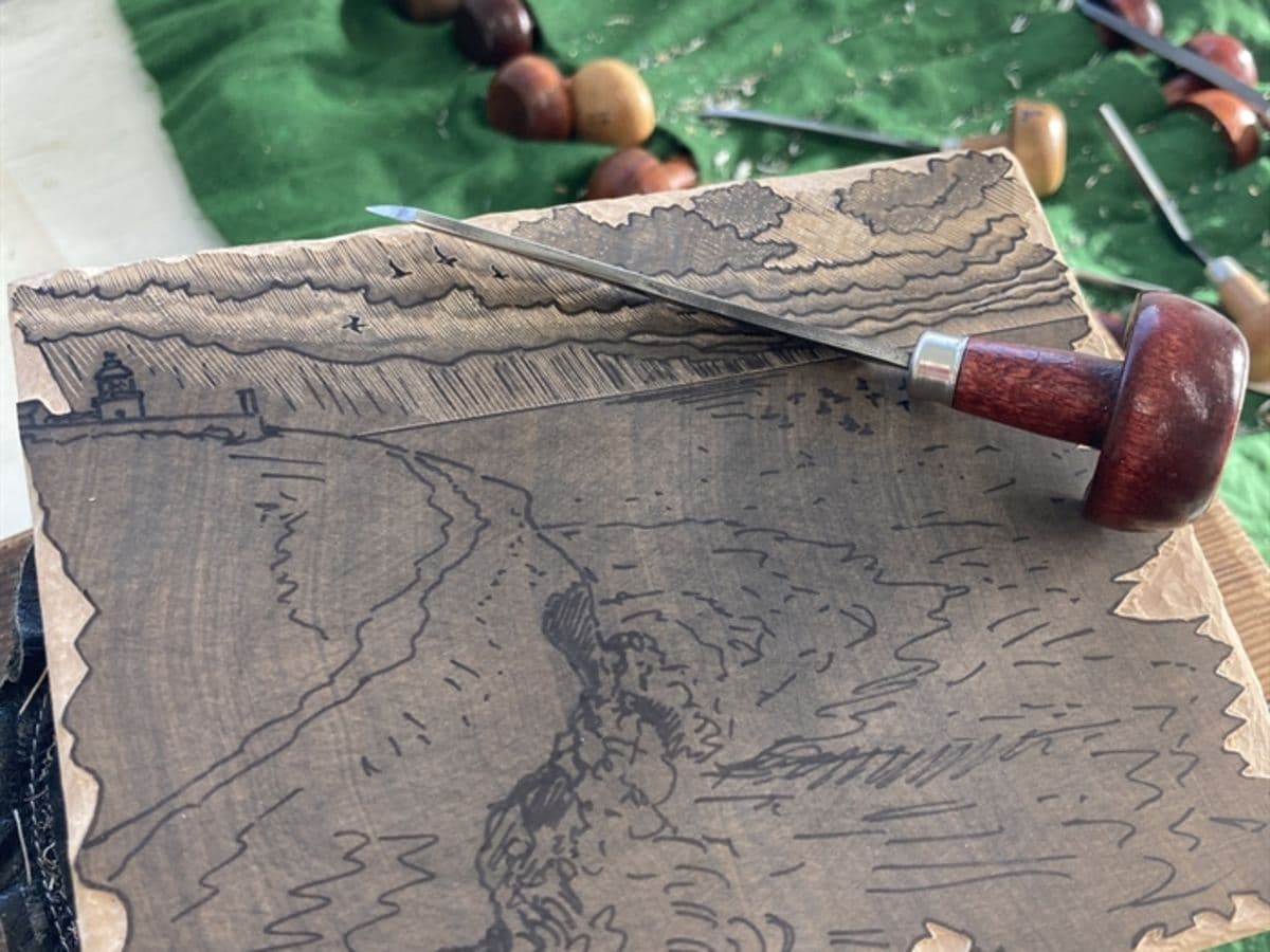Introduction to Reduction Linocut at Kingston Lacy - Image 1