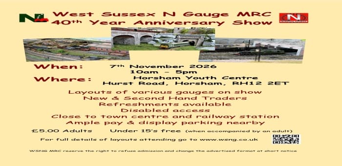 West Sussex N Gauge MRC 40th Anniversary Show - Image 1